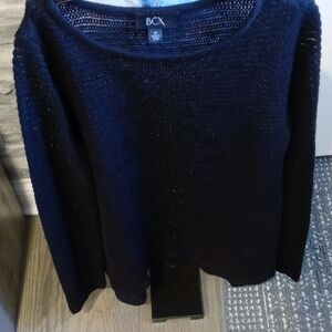 BCX womans black sweater medium